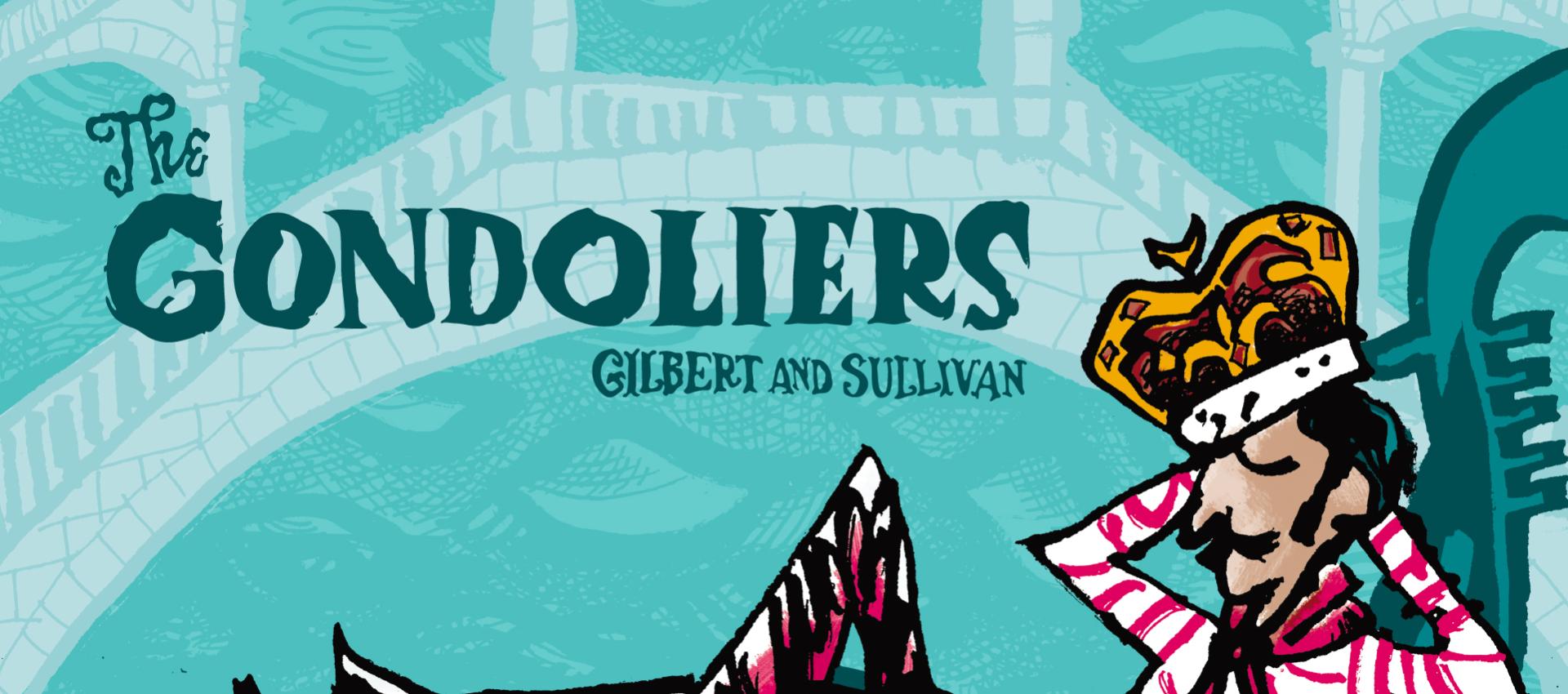 The Gondoliers illustrated banner
